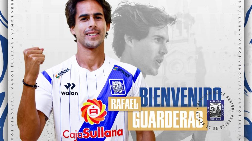 Rafael Guarderas fue presentado como refuerzo de Alianza Atlético procedente de Universitario