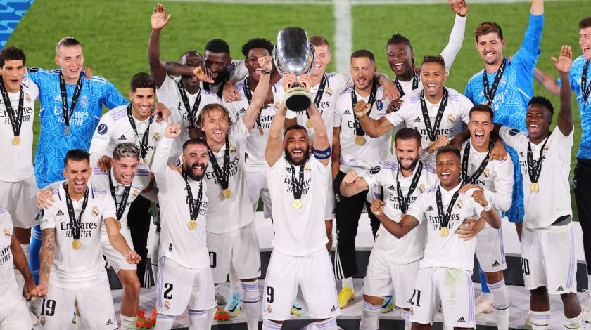 Un título más: Real Madrid venció 2-0 al Frankfurt y se quedó con la Supercopa Europea