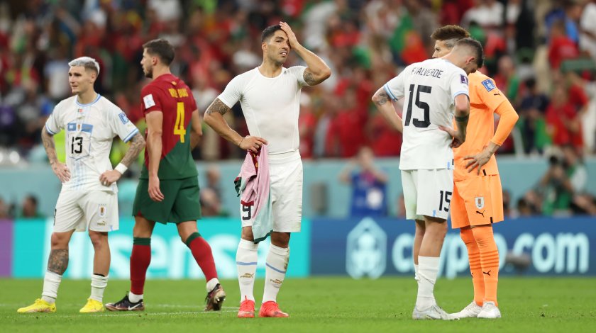 Uruguay cayó 2-0 ante Portugal y deberá vencer a Ghana para tentar su pase a octavos de final