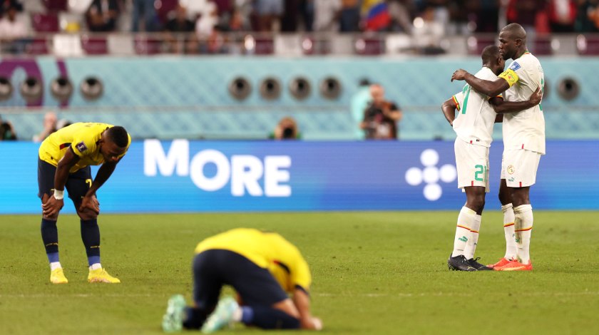 No pudo ser: Ecuador perdió 2-1 ante Senegal y quedó fuera de la Copa del Mundo Qatar 2022