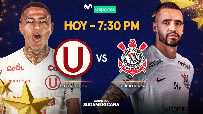 Universitario vs. Corinthians EN VIVO: Sigue este partido de la Copa Sudamericana por Movistar TV