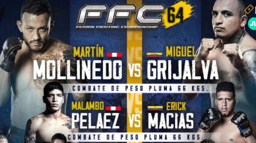 Fusion Fighting Championship EN VIVO: la edición 64 de FFC tendrá el duelo Martín Mollinedo y Miguel Grijalva