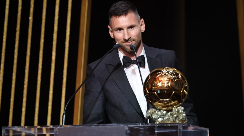 Lionel Messi quedó por encima de Haaland y Mbappé y ganó su octavo Balón de Oro