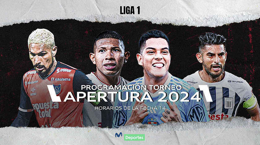 Torneo Apertura 2024: programación completa de la fecha 14 de la Liga 1