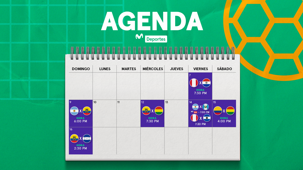 Agenda Movistar Deportes: fecha, hora y canal de partidos previos a Copa América