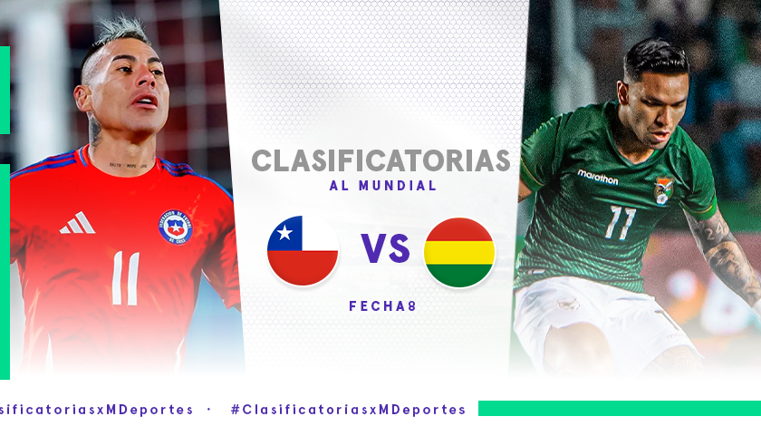 Chile vs. Bolivia EN VIVO: hora, fecha y cómo ver ONLINE el duelo por la fecha 8 de las Clasificatoria rumbo al Mundial 2026