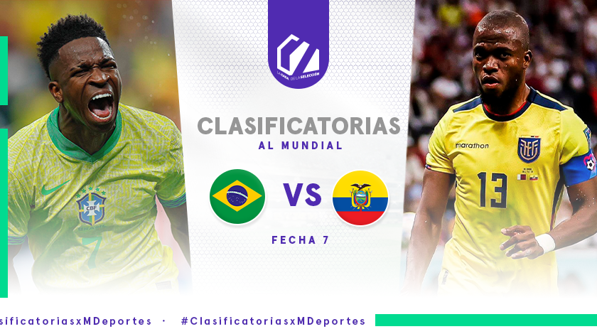 Brasil vs. Ecuador EN VIVO: fecha, horario y todos los detalles del duelo por la fecha 7 de las Clasificatorias