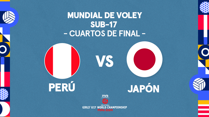 Perú vs. Japón EN VIVO: fecha, horario y todos los detalles del duelo por cuartos de final del Mundial de Vóley Sub 17 2024