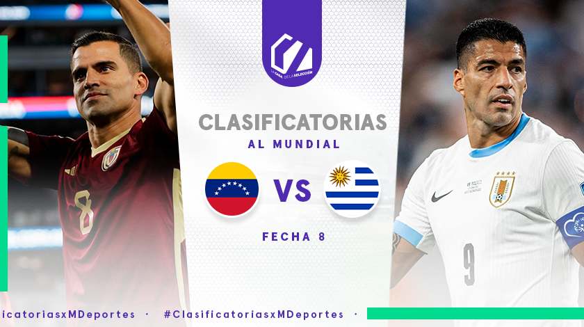 Venezuela vs. Uruguay: hora, fecha y cómo ver EN VIVO el duelo por la fecha 8 de las Clasificatoria 2026