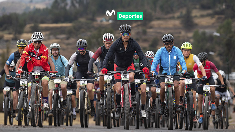 Competencia de ciclismo de montaña en Machu Picchu