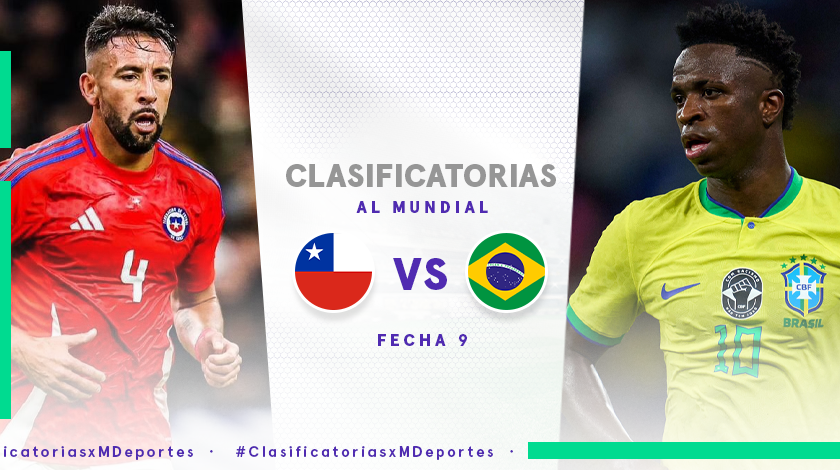 Chile vs Brasil: fecha, hora y dónde ver EN VIVO el duelo por la fecha 9 de las Clasificatorias