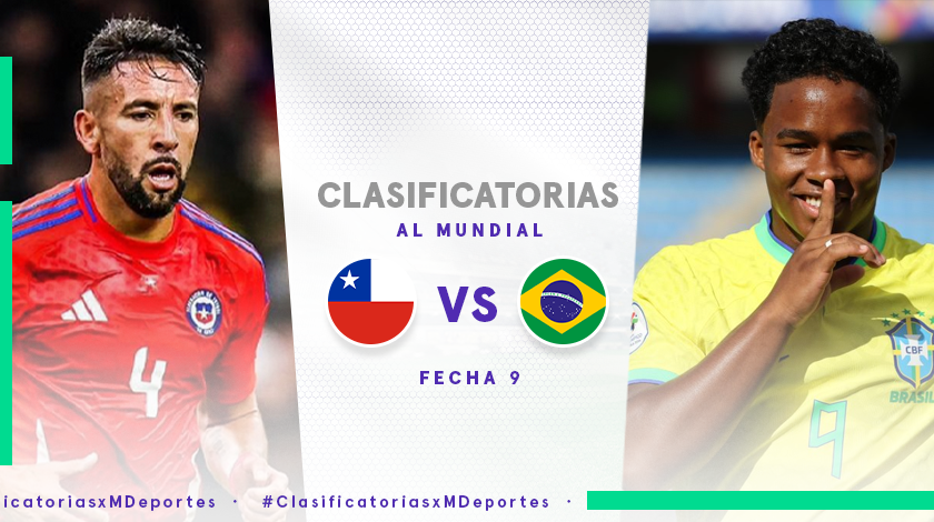 Chile vs Brasil: fecha, hora y dónde ver EN VIVO el duelo por la fecha 9 de las Clasificatorias