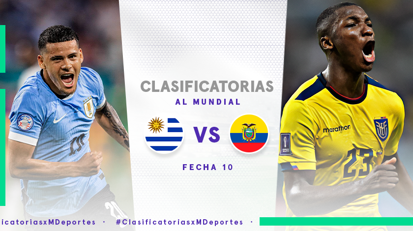 Uruguay vs. Ecuador EN VIVO: horario, fecha y todos los detalles del duelo por la jornada 10 de las Clasificatorias