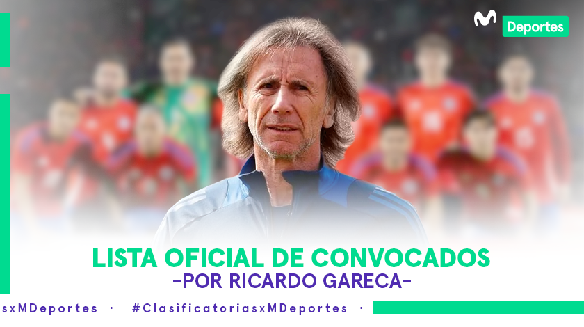 Sin Vidal ni Sánchez: lista de convocados por Ricardo Gareca para los partidos ante Perú y Venezuela