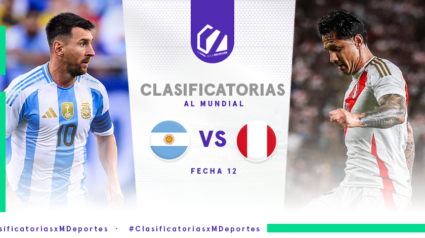 Perú vs. Argentina EN VIVO por MOVISTAR DEPORTES: fecha, horario y todos los detalles del duelo por la fecha 12 de las Clasificatorias