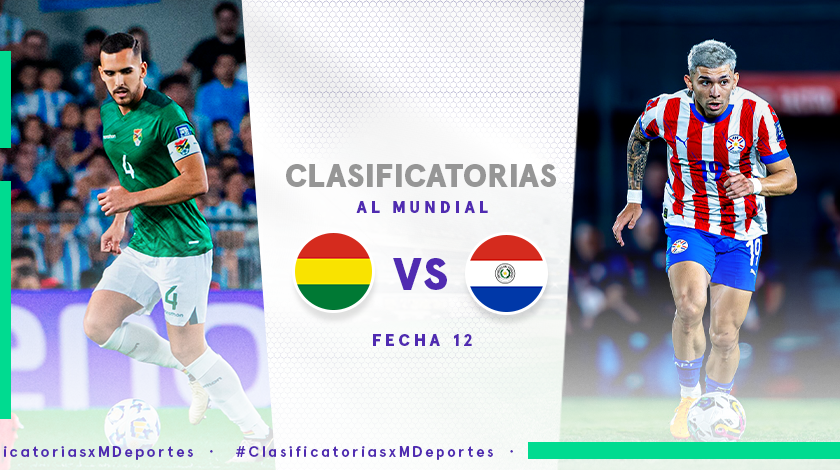 Bolivia vs. Paraguay: hora, fecha y cómo ver EN VIVO el duelo por la fecha 12 de las Clasificatoria 2026