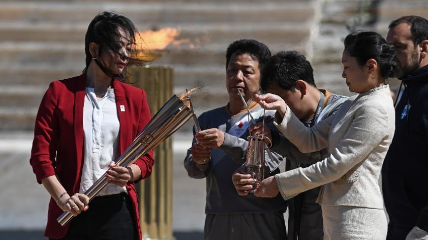 Tokio 2020: Grecia hace la entrega de la llama olímpica sin público por el COVID - 19 (FOTOS)