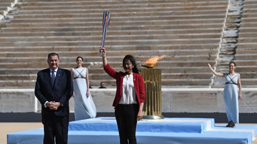 Tokio 2020: Grecia hace la entrega de la llama olímpica sin público por el COVID - 19 (FOTOS)
