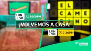 Regreso a casa: Al Ángulo y El Camerino retornan EN VIVO y a los sets de Movistar Deportes