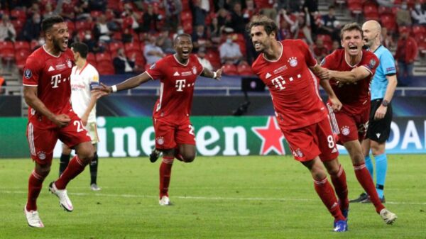 Bayern FC derrotó 2-1 al Sevilla y se consagró campeón de la Supercopa de Europa