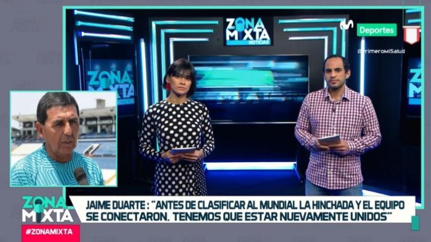 Jaime Duarte en Zona Mixta:"Antes de clasificar al Mundial la hinchada y el equipo se conectaron. Debemos estar unidos nuevamente"