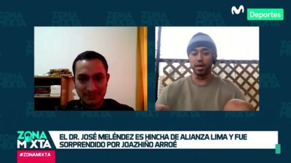 Alianza Lima: Joazhiño Arroé sorprendió a José Meléndez, médico que trabaja en la lucha contra el COVID-19 (VIDEO)