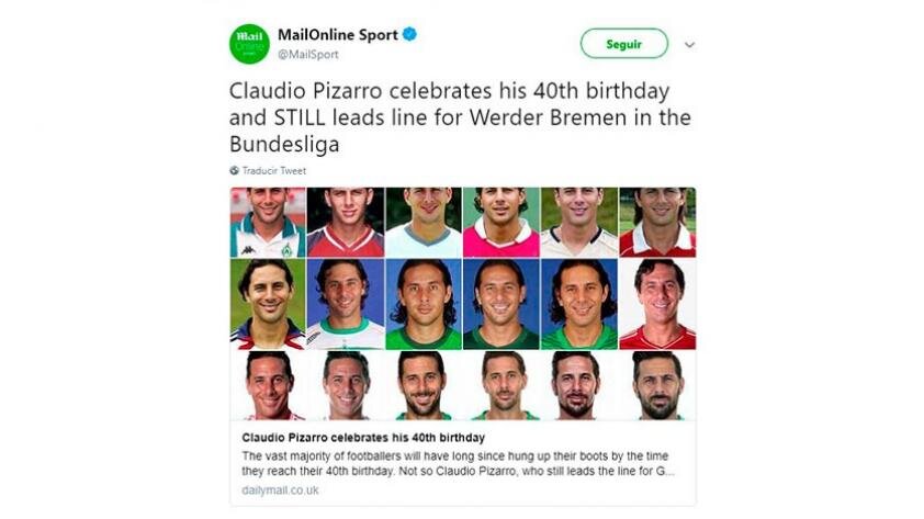 Claudio Pizarro cumple 40 años: los saludos al delantero por su cumpleaños (FOTOS Y VIDEOS)