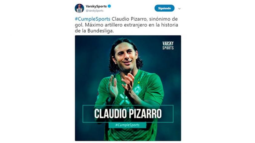 Claudio Pizarro cumple 40 años: los saludos al delantero por su cumpleaños (FOTOS Y VIDEOS)