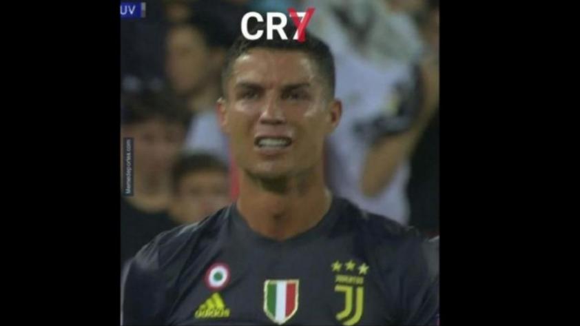Cristiano Ronaldo fue víctima de un ataque de memes tras su expulsión en Champions League (FOTOS)
