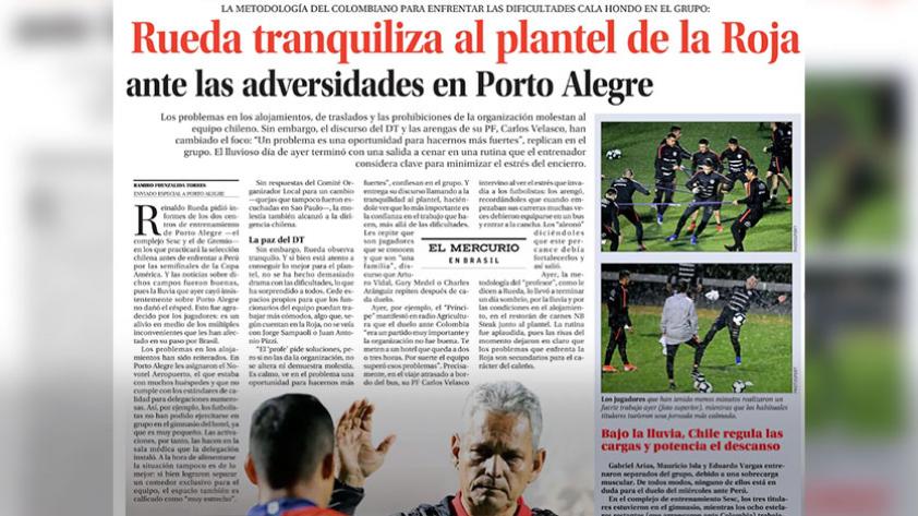 Perú vs. Chile: así informa la prensa chilena a dos días del partido por las semifinales de la Copa América