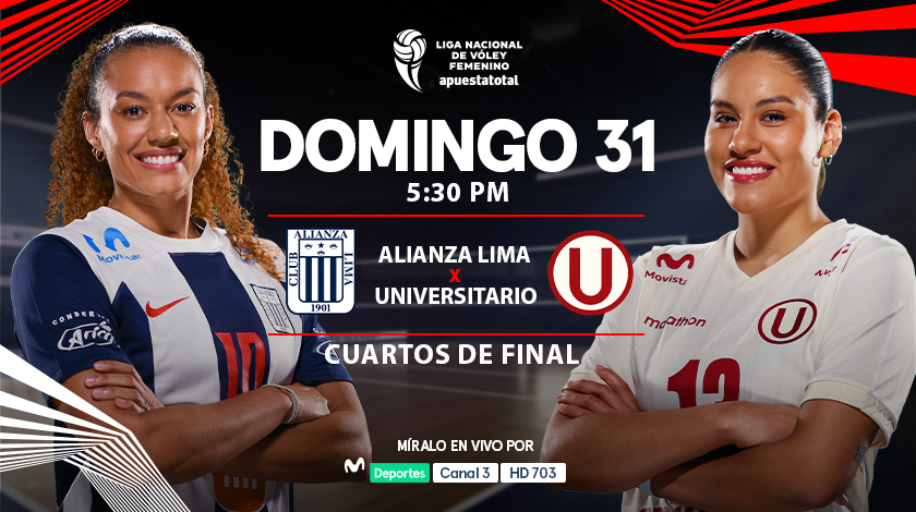 Conoce todos los detalles para seguir la transmisión del enfrentamiento entre Alianza Lima y Universitario de Deportes por los cuartos de final de la LNSV.