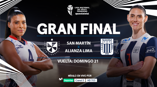 Alianza Lima y San Martín se enfrentarán para determinar qué equipo alzará la copa de la Liga Nacional Superior de Vóley Femenino 23/24.