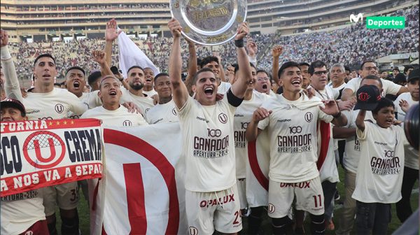 Universitario se proclamó campeón del Torneo Apertura tras golear a Los Chankas en el Estadio Monumental.