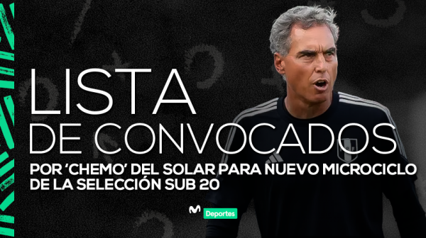 ‘Chemo’ del Solar hizo oficial la lista de convocados para la Selección Peruana Sub 20, con jugadores que militan en importantes equipos del extranjero.