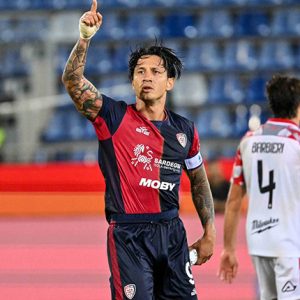 El delantero de la selección peruana, Gianluca Lapadula, volvió a anotar después de 4 meses en Cagliari por la Copa Italia.