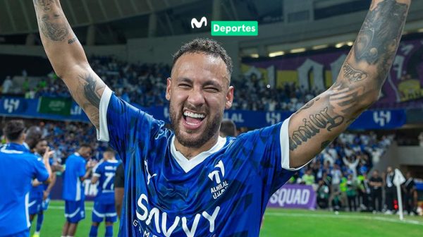 El delantero brasileño volvió al terreno de juego en la victoria de su equipo, Al Hilal, en la Liga de Campeones de la AFC.