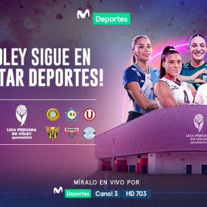 Todos los encuentros de la Liga Peruana de Vóley Apuesta Total 2024-25 serán transmitidos EN VIVO por Movistar Deportes.