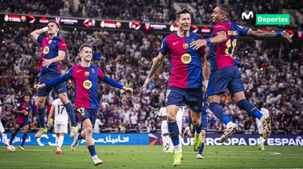 El Barcelona se coronó campeón de la Supercopa de España tras una contundente victoria 5-2 sobre el Real Madrid.