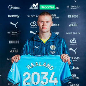 El Manchester City ha dado un golpe sobre la mesa al anunciar la renovación de contrato de su estrella, Erling Haaland, hasta el año 2034.