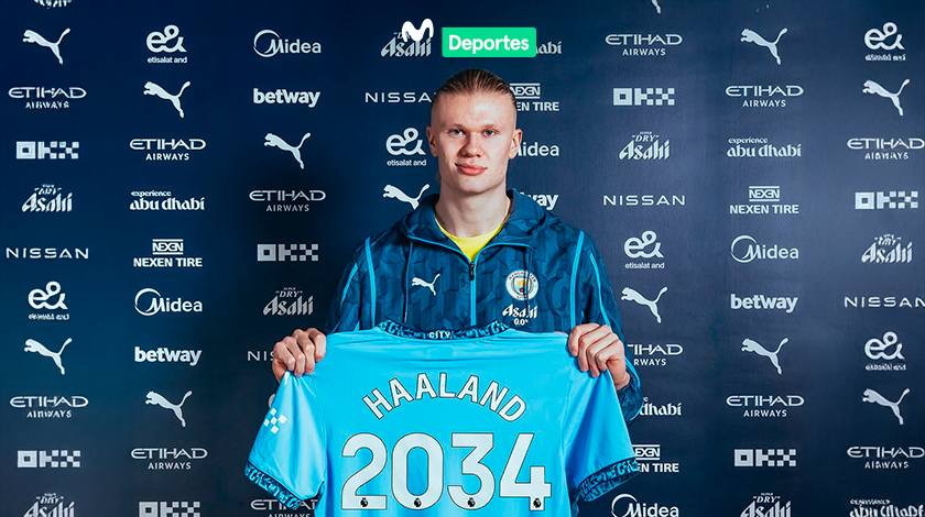 El Manchester City ha dado un golpe sobre la mesa al anunciar la renovación de contrato de su estrella, Erling Haaland, hasta el año 2034.