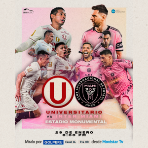 El próximo miércoles 29 de enero a las 8:00 p.m., Inter de Miami CF estará en tierras peruanas debido a su gira de pretemporada para enfrentar a Universitario de Deportes, actual bicampeón nacional.