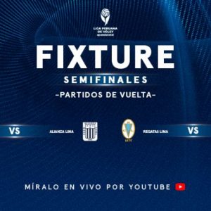 Programación de las semifinales de vuelta de la Liga Peruana de Vóley 2025