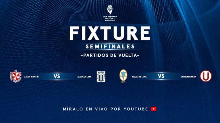 Programación de las semifinales de vuelta de la Liga Peruana de Vóley 2025
