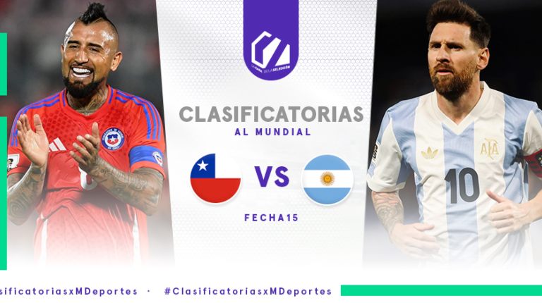 Chile vs. Argentina EN VIVO: horario y canal del partido por la fecha 15 de las Clasificatorias 2026