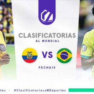 Ecuador vs. Brasil EN VIVO: horario y canal del partido por la fecha 15 de las Clasificatorias 2026